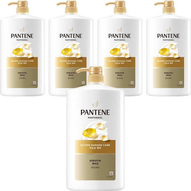 PANTENE 潘婷 極度受損修護潤髮乳 水果花香, 1.8L, 5個