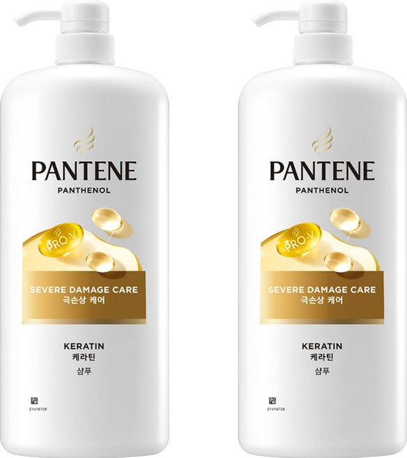 팬틴 극손상케어 샴푸 과일, 1.2L, 2개