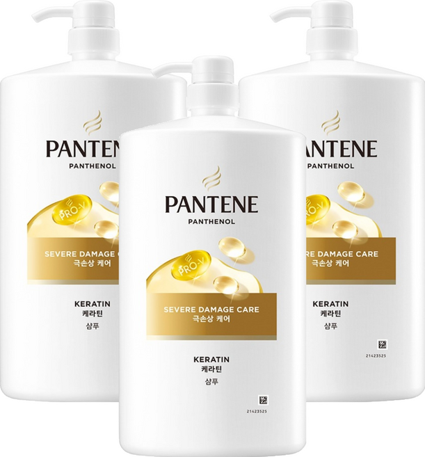 팬틴 극손상케어 샴푸 프루티 플로럴, 1.8L, 3개