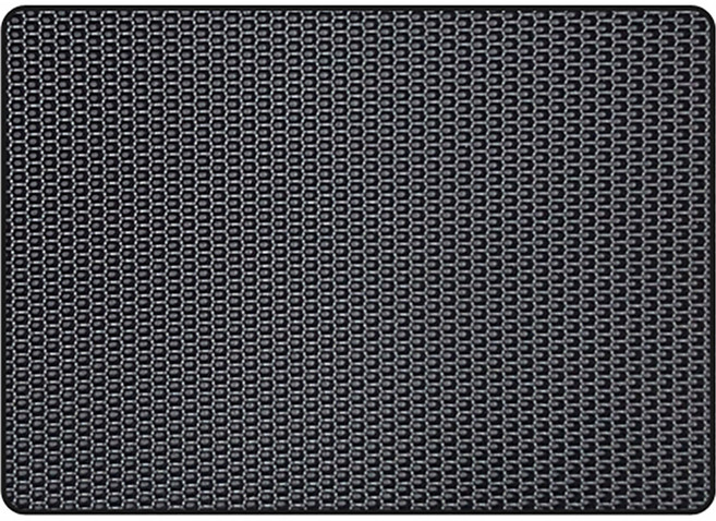 옹이네 고양이 벌집모래매트 사각엠보형, 블랙, 1개