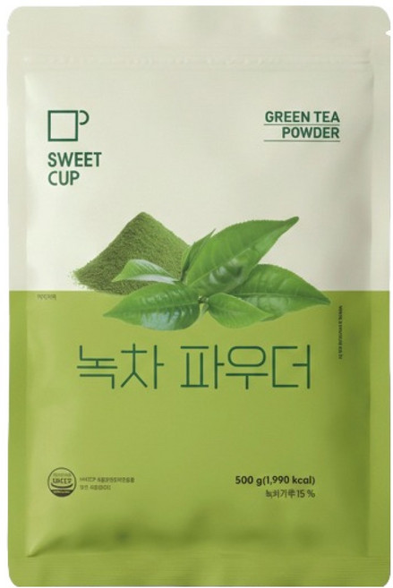 스위트컵 녹차 파우더, 500g, 1개입, 1개