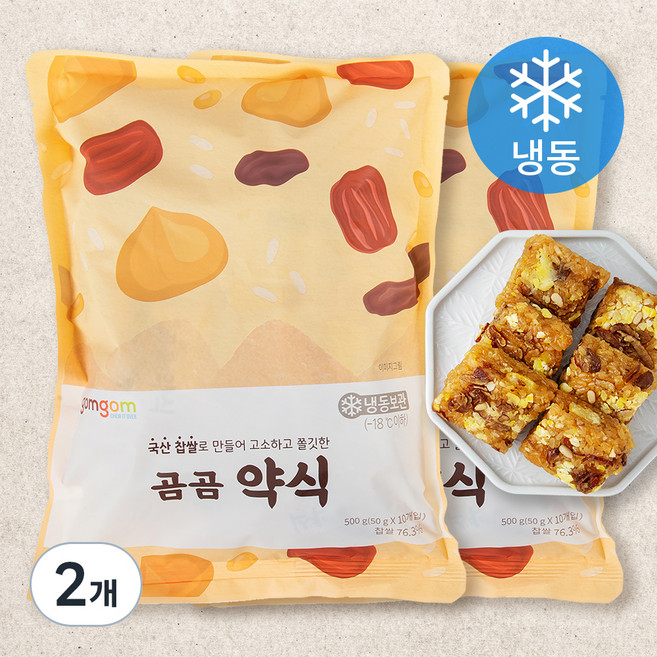 곰곰 약식 (냉동), 50g, 10개입, 2개