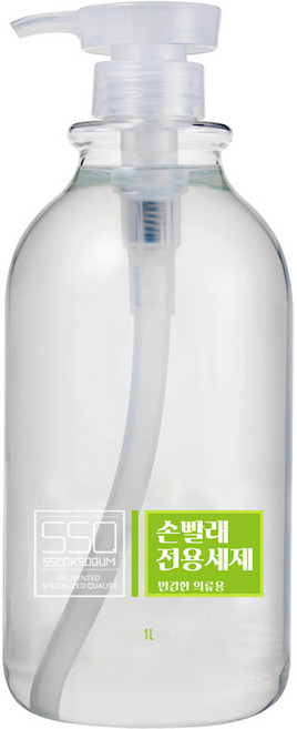 쑥소쿰 손빨래 전용 민감한 의류용 액상세제 본품, 1L, 1개