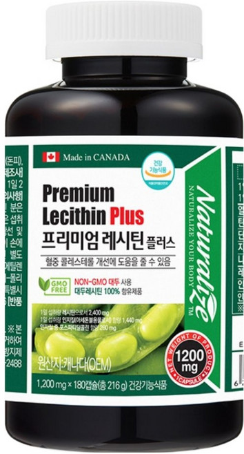네추럴라이즈 프리미엄 레시틴플러스, 180정, 1개