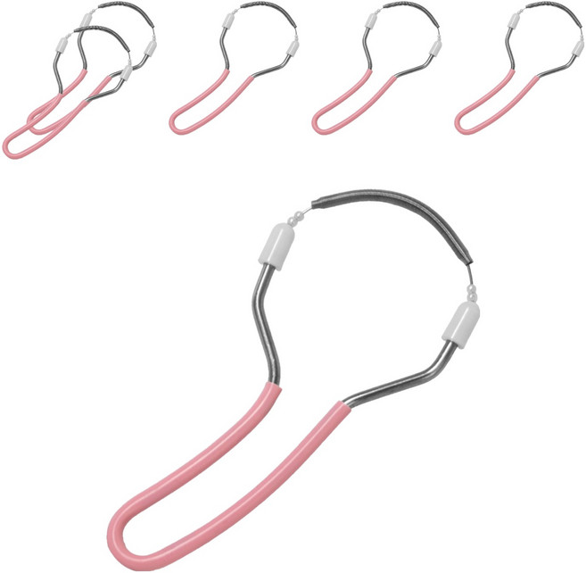 굿굿샵 얼굴 잔털 제거기 핑크, 6개, 1개입