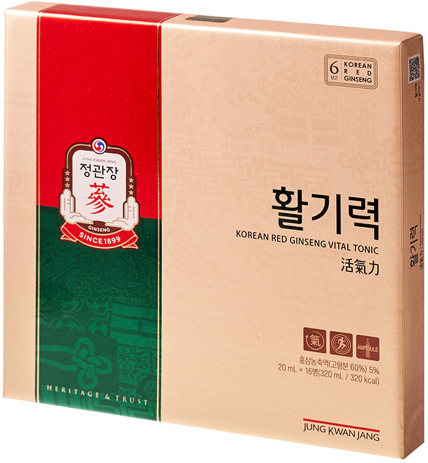 정관장 활기력 세트 16p, 320ml, 1세트