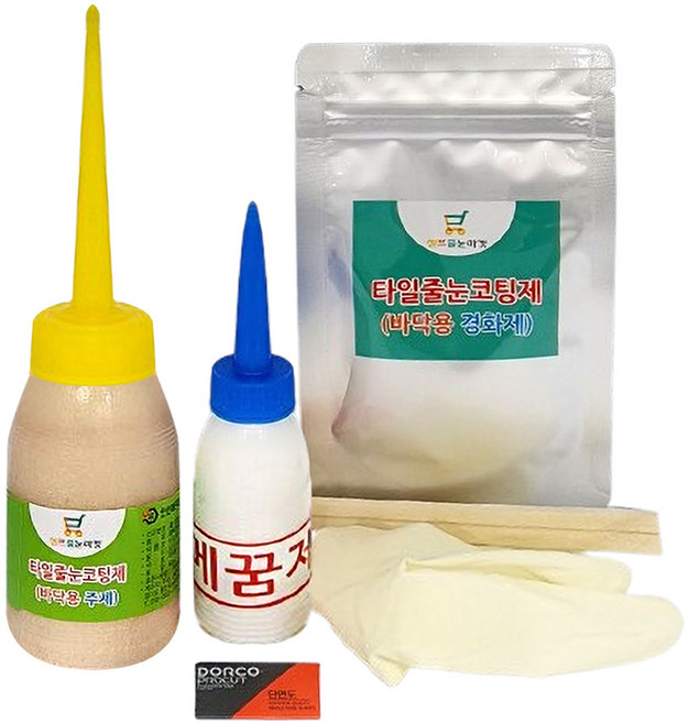 Sselpeu Julrun Maket 地板用磁磚填縫塗層劑 100g 套組 淺棕色, 1套