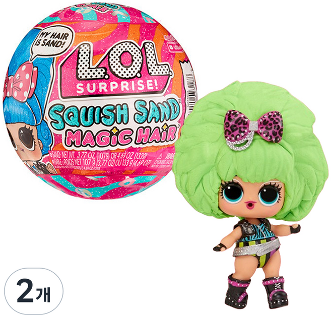 L.O.L Surprise 驚喜寶貝蛋 舒壓沙魔法娃娃公仔 隨機出貨, 2個
