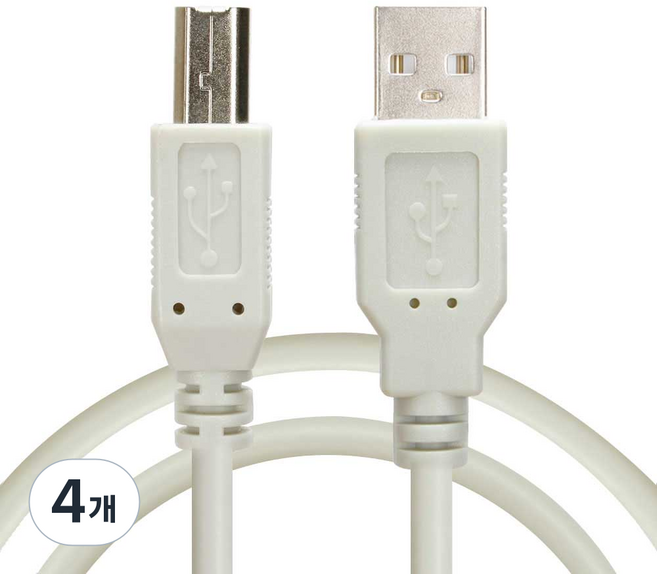 Comgil USB2.0 迷你公對公延長線 灰色, 4個, 5m