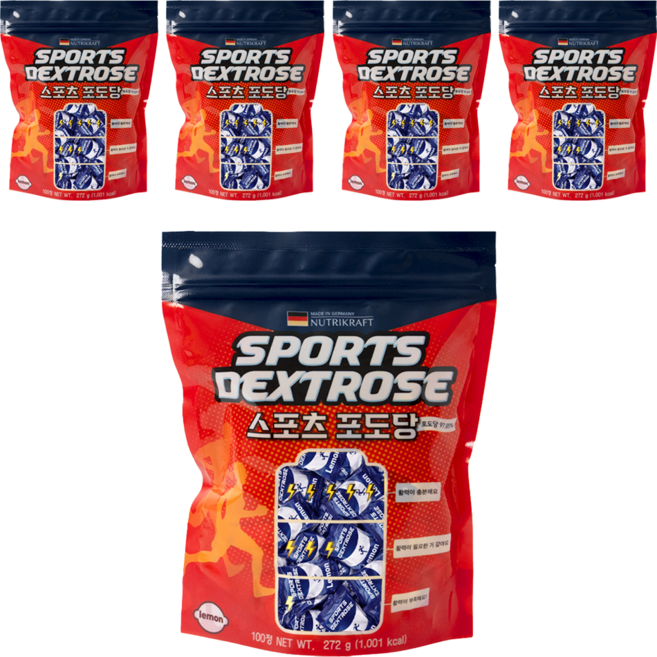 Nutrikraft 運動葡萄糖糖果, 100錠, 5個