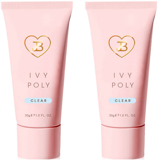 JIN.B Gracia 凝膠指甲 美甲 Polygel, 透明, 30g, 2個