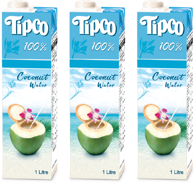 팁코 코코넛워터, 1L, 3개