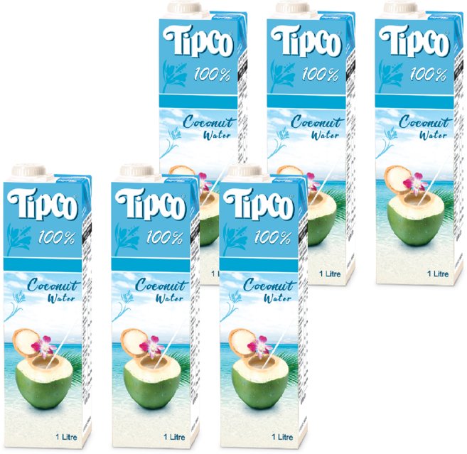 팁코 코코넛 워터 주스, 1L, 6개
