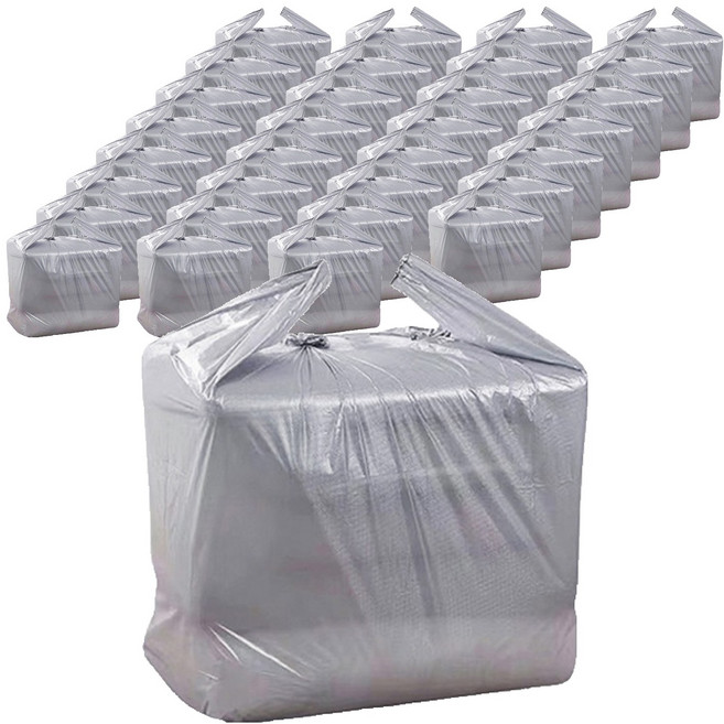 생활의지혜 이삿짐용 대형 이사 비닐봉투 그레이, 22개, 240L