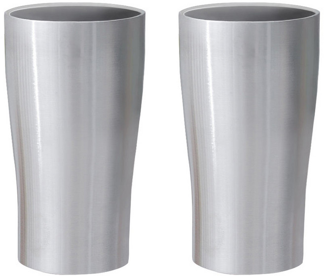 시샘 스텐 이중진공컵 350ml, 실버, 2개