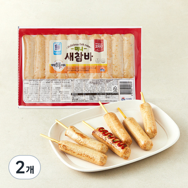 대림선 미니 새참바, 520g, 2개