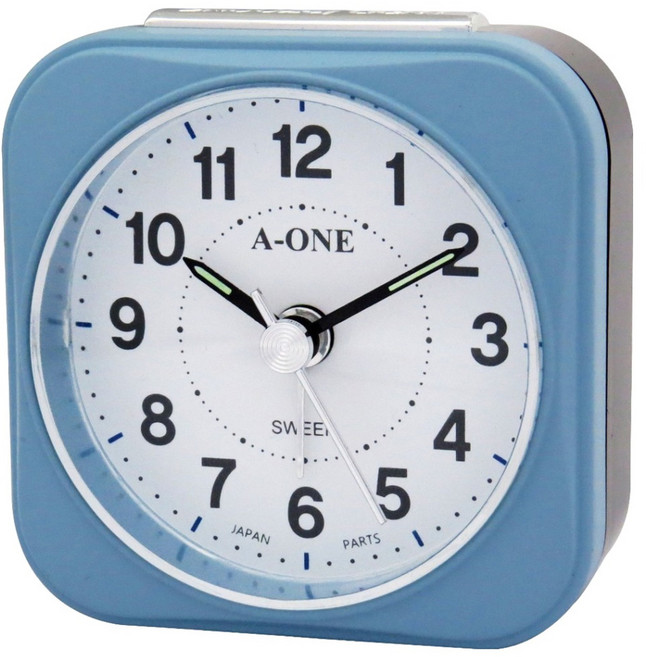 A-ONE 金吉星 莫蘭迪色方形鬧鐘 TG-0187 62g, 顏色隨機