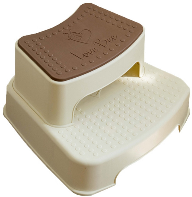 러비 2단 유아 디딤대, 바닐라 초코 + 바닐라, 1개