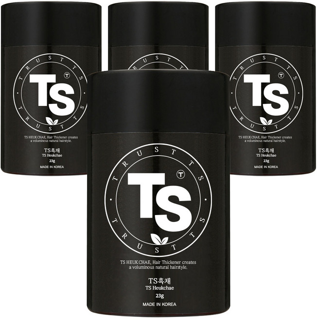 TS 흑채 23g, 검정색, 4개