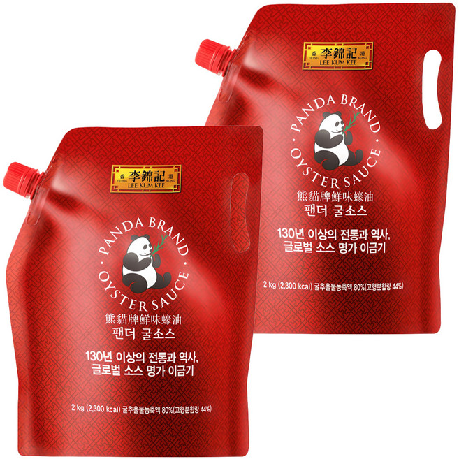 이금기 팬더 굴소스 파우치, 2kg, 2개