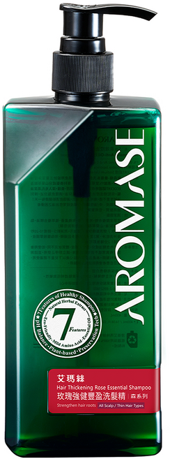 AROMASE 艾瑪絲 玫瑰強健豐盈洗髮精, 400ml, 1個