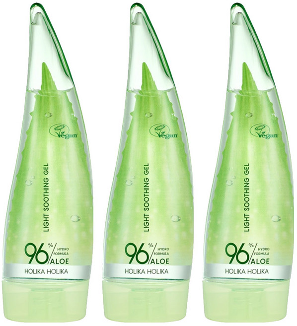 홀리카홀리카 알로에 하이드로 포뮬라 미니 라이트 수딩젤, 3개, 55ml