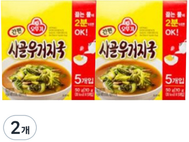 오뚜기 간편 사골 우거지국, 50g, 2개