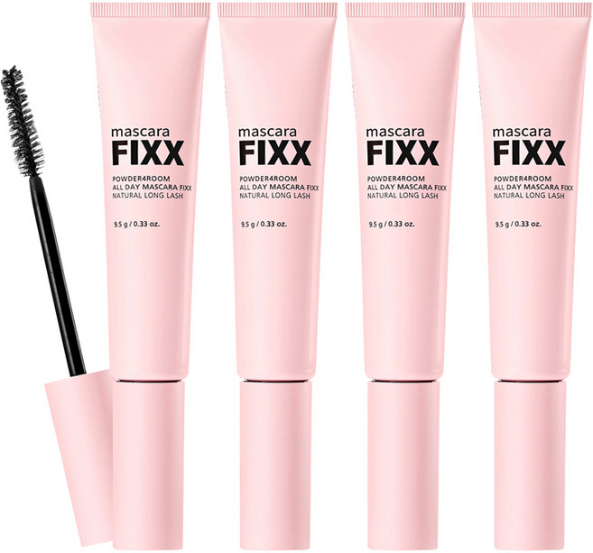 쏘내추럴 올 데이 픽스 마스카라 9.5g, 블랙, 4개