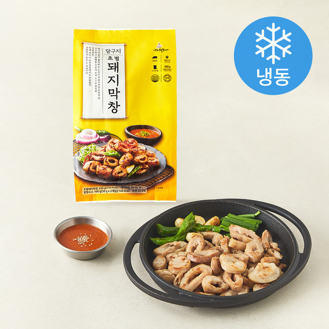 달구지 초벌 돼지막창 300g + 된장소스 100g 세트 (냉동), 400g, 1세트