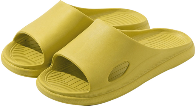 EVA高彈力室內拖鞋, 38~39, 黃色, 1雙