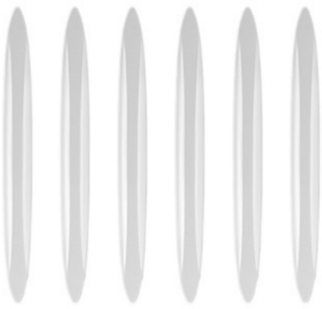 지리즈 자동차 문콕방지 도어가드 만능 범퍼 스티커, 투명, 6개