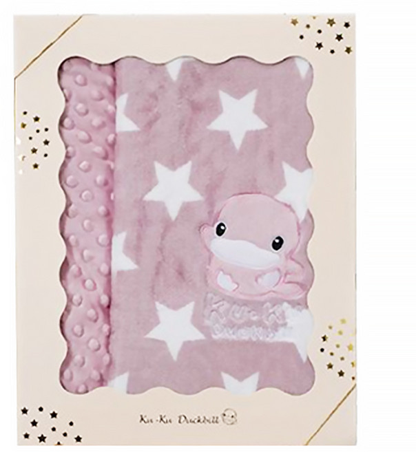 KU.KU Duckbill 酷咕鴨 神奇豆豆安撫毯套組禮盒, 紫色