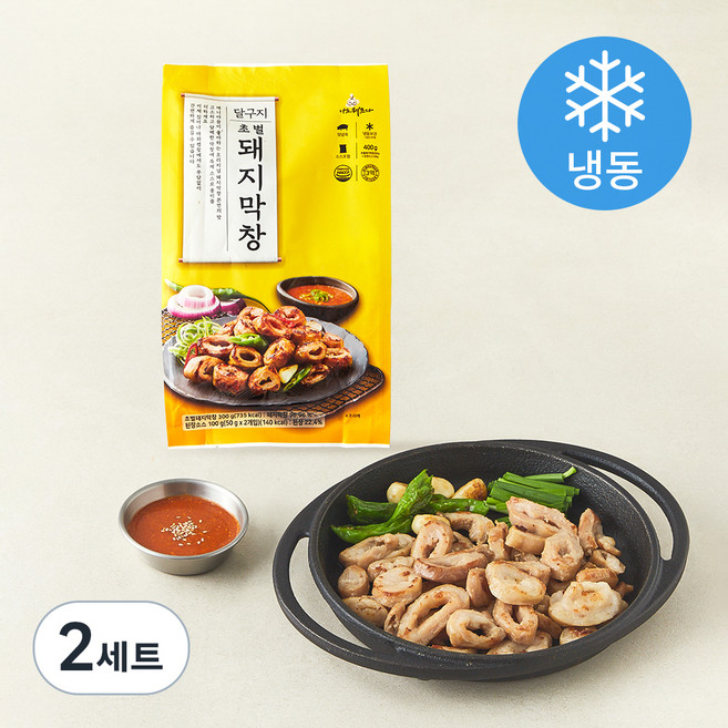 달구지 초벌 돼지막창 300g + 된장소스 100g 세트 (냉동), 400g, 2세트