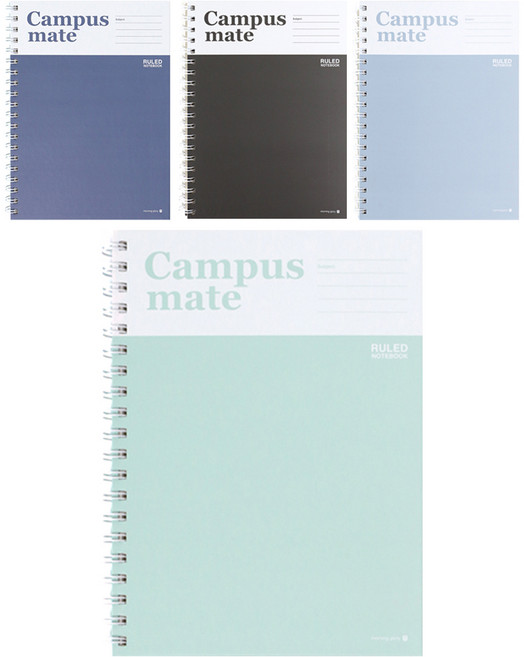 모닝글로리 6000 캠퍼스메이트 하드커버 스프링 노트, 랜덤발송, 4개