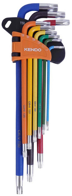 Kendo 彩色六角星形扳手9件組, 1組
