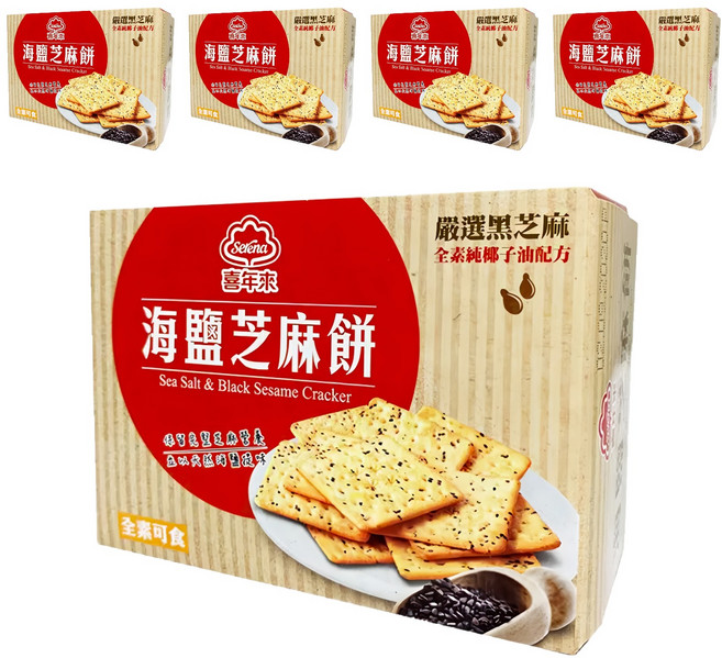 喜年來 海鹽芝麻餅, 72g, 5盒
