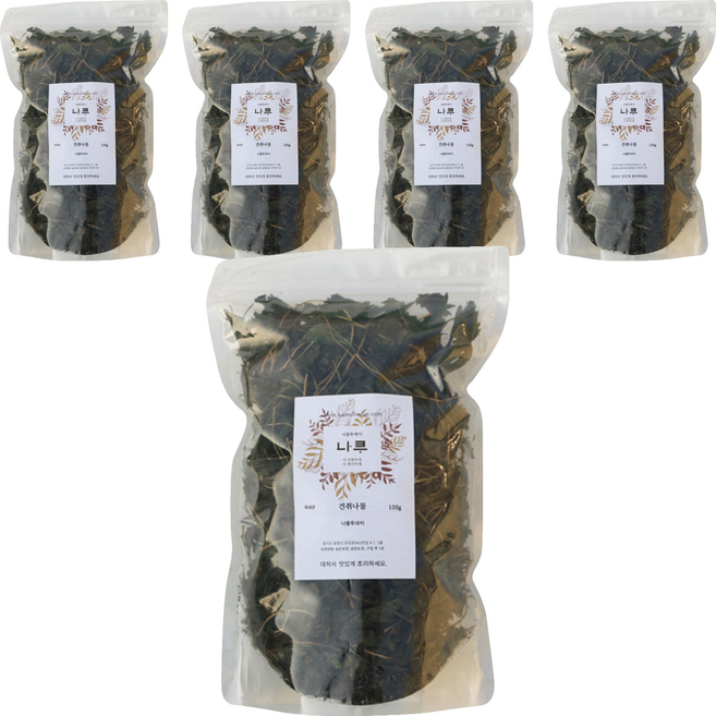 나물투데이 국내산 건취나물, 100g, 5개