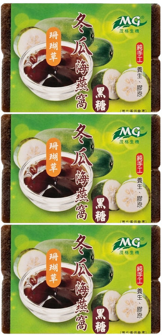 茂格生機 黑糖冬瓜珊瑚草 海燕窩, 280g, 3包