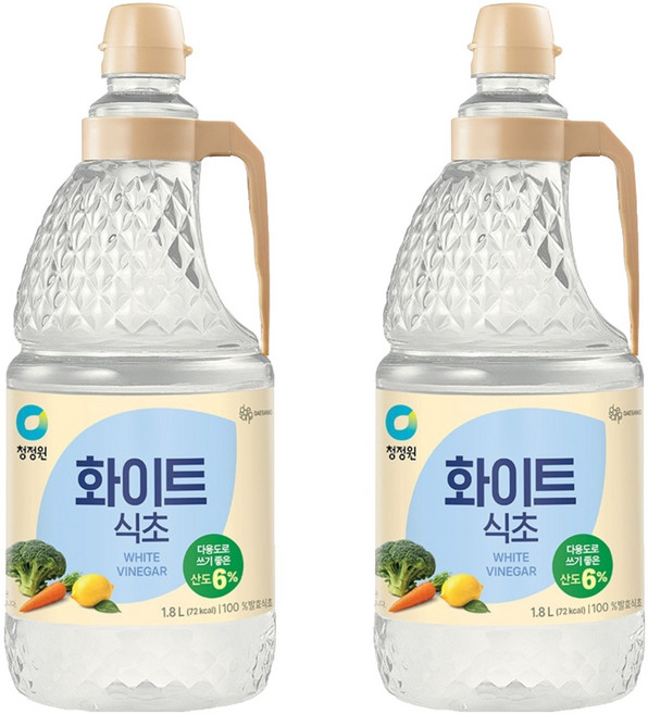 청정원 화이트식초, 1.8L, 2개