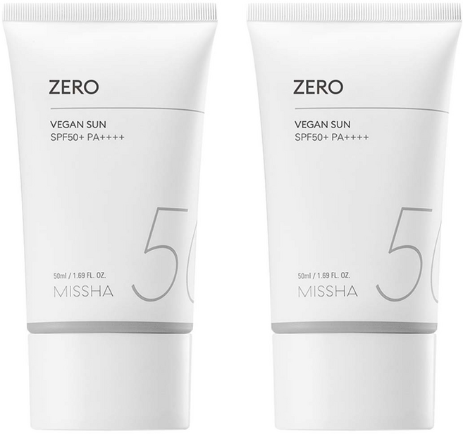 미샤 올어라운드 세이프 블록 제로 선크림 SPF50+ PA++++, 50ml, 2개