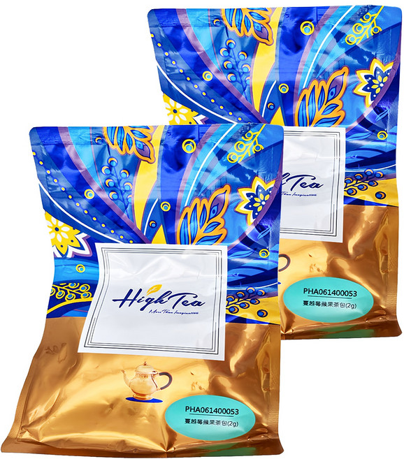 High Tea 伂橙 蔓越莓蘋果三角茶包, 2g, 50包, 2袋