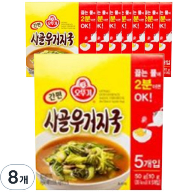 오뚜기 간편 사골 우거지국 5개입, 50g, 8개