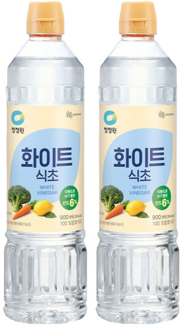 청정원 화이트식초, 900ml, 2개