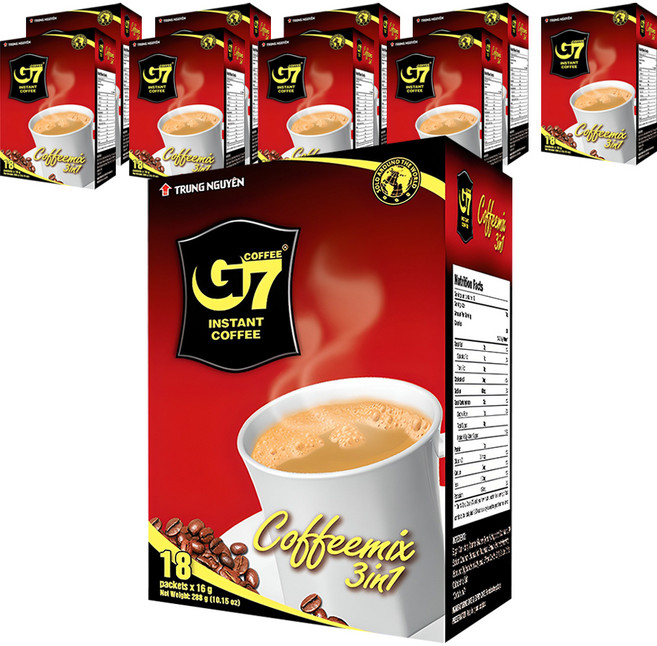G7 3 in 1 커피믹스, 16g, 18개입, 10개