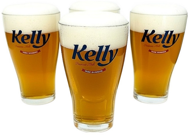 켈리 맥주잔, 4개