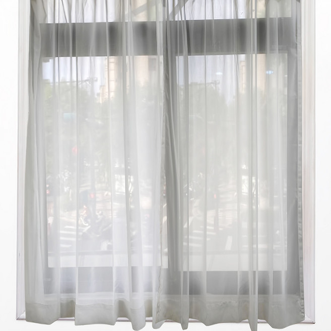 J&N 艾妮雅美窗紗傳統窗簾, 白色