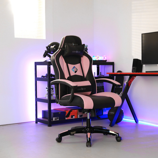 린백 베스트 게이밍 체어 LB51G, 핑크