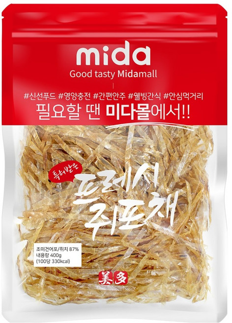 미다몰 특허받은 프레시 쥐포채, 400g, 1개