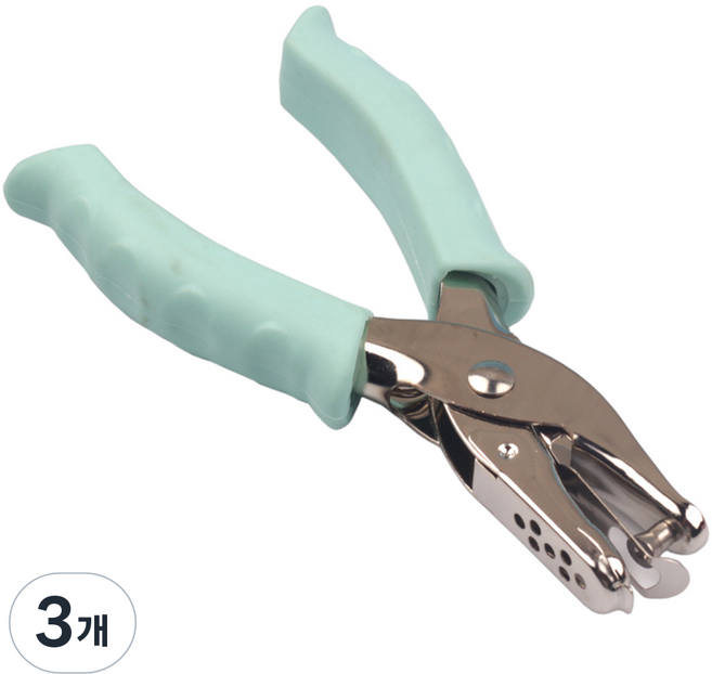 코히모 수동 종이 문서 펀칭 타공기 6mm 4W140 민트, 1공, 3개