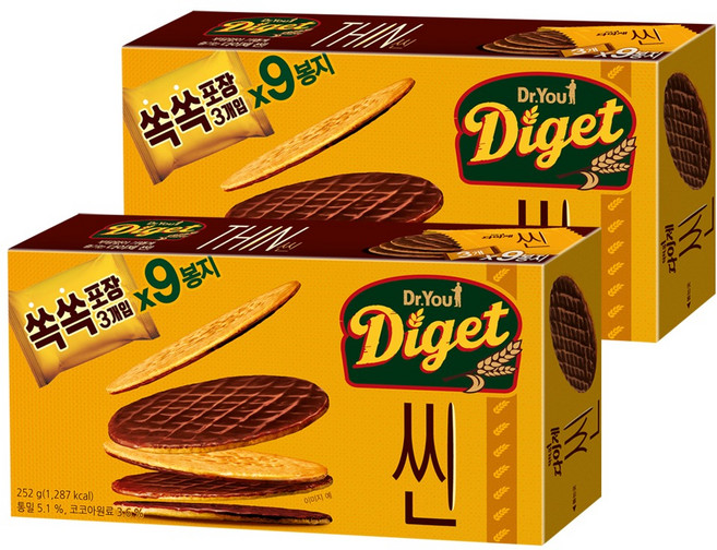 닥터유 다이제 씬, 252g, 2개